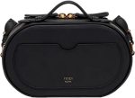 FENDI O'Lock Raffia and Leather Mini Crossbody Bag - Image 3
