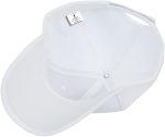 TopHeadwear Structured Adjustable Baseball Hat, White 4 Pack - Image 5