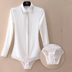 CZDYUF Long Sleeve Patchwork Shirt Women's Spring and Autumn Striped Contrast Chiffon Casual Bottomed -Piece Shirt (Color : D, Size : 2XL) - Image 3