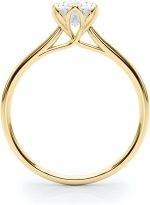WJD Exclusives 1.5CT Lab-Grown Diamond 18K Yellow Gold Oval-Cut Solitaire Engagement Ring - Image 2