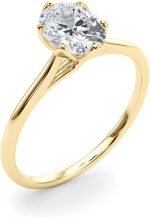 WJD Exclusives 1.5CT Lab-Grown Diamond 18K Yellow Gold Oval-Cut Solitaire Engagement Ring - Image 3