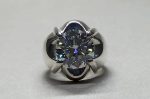 Rare 7 Carat Big Diamond Cut Fire Moissanite Mens Heavy Sterling Silver 925 Handmade Ring Gift for Him Anniversary Ring (9) - Image 9