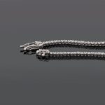 Poshadime 4.23 Carat Natural Diamond Tennis Necklace In 14K White Gold For Women's Jewelry (Diamond Clarity_i2 & Color -H) 18" In Necklace - Image 6