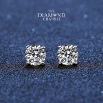 Certified Natural Diamond Stud Earrings for Women 14 Karat Gold Round Brilliant Shaped Earrings 4 Prong Setting with Screw Back and Posts Studs Fine Jewelry for Women - Image 7