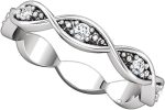 Madina Jewelry 0.80 ct Ladies Round Cut Diamond Eternity Band Ring in Platinum - Image 5