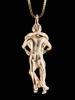 People Necklace Lovers 14K Gold Necklace Puzzle Jewelry - Image 4
