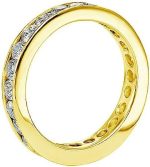 VIP JEWELRY ART 14K Yellow Gold Round Diamond Eternity Anniversary Wedding Band in Channel Setting (1,65-2.25 CT TDW) - Image 2