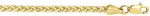 14K Yellow Gold 2.7mm, 3.1mm, 4.1mm OR 5.2mm Shiny Diamond-Cut Classic Semi-Solid Franco Chain Necklace Or Bracelet for Pendants and Charms Lobster-Claw Clasp (7.5", 8", 8.75, 18", 20" 22" 24" 28”) - Image 2