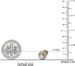Dazzlingrock Collection 1.00 Carat (ctw) Round White Diamond Halo Screwback Stud Earrings with Detachable Jackets for Women | Available in 10K/14K/18K Gold - Image 3