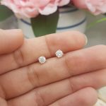Dazzlingrock Collection 1.00 Carat (ctw) Round White Diamond Halo Screwback Stud Earrings with Detachable Jackets for Women | Available in 10K/14K/18K Gold - Image 4