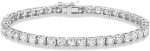 14K White Gold Diamond Tennis Bracelet (2 cttw, H-I Color, I1-I2 Clarity), 7"