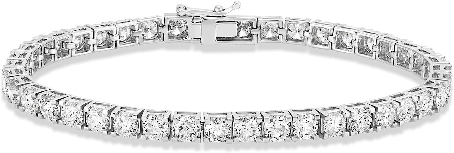 251029144930869_1 14K White Gold Diamond Tennis Bracelet (2 cttw, H-I Color, I1-I2 Clarity), 7" - Image 1