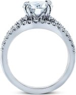 Kobelli Moissanite and Lab Grown Diamond Bridal Rings Set 2 1/3 CTW 14k White Gold (GH/VS, DEF/VS) - Image 4