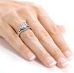 Kobelli Moissanite and Lab Grown Diamond Bridal Rings Set 2 1/3 CTW 14k White Gold (GH/VS, DEF/VS) - Image 6