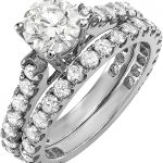 Dazzlingrock Collection 1.50 Carat (ctw) 14K Round White Diamond Ladies Semi Mount Engagement Ring Set 1 1/2 CT, White Gold