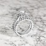 Dazzlingrock Collection 1.50 Carat (ctw) 14K Round White Diamond Ladies Semi Mount Engagement Ring Set 1 1/2 CT, White Gold - Image 4