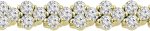 Madina Jewelry 8.51 ct Ladies Round Cut Diamond Tennis Bracelet in (Color G Clarity SI-1) in 14 Kt Yellow Gold - Image 2