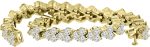 Madina Jewelry 8.51 ct Ladies Round Cut Diamond Tennis Bracelet in (Color G Clarity SI-1) in 14 Kt Yellow Gold - Image 3