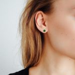 14K Yellow Gold 2.00 Carat Green Diamond Solitaire Stud Earrings for Women, Secure Screw-backs, 6mm, Hypoallergenic, Giftable Jewelry - Image 3