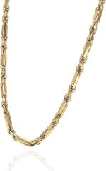 WJD Exclusives 14K Solid Yellow Gold 4mm Milano Figaro Rope Chain Necklace 20"-26" - Image 3