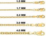14k SOLID Yellow Gold 0.8MM-4.00MM Thick Shiny Diamond Cut Cable Link Chain Necklace for Pendants Charms with Lobster-Claw Clasp, REAL Gold Women’s Men's Jewelry (13" 16" 17" 18" 20" 22" 24" 30” inch) - Image 4