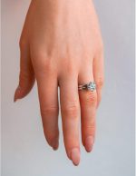 Kobelli 1.9ct Round Forever One Floating Tulip Comfort Fit Wedding Set (DEF/VS) - Image 3