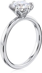 Kobelli 1.9ct Round Forever One Floating Tulip Comfort Fit Wedding Set (DEF/VS) - Image 7