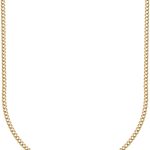 PORI JEWELERS 18K Solid Gold 1.8MM, 2.5MM, 3MM, 3.8MM, 4.5MM, 5.5MM, 7MM Cuban Curb Link Chain Necklace- Made In Italy