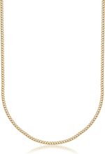PORI JEWELERS 18K Solid Gold 1.8MM, 2.5MM, 3MM, 3.8MM, 4.5MM, 5.5MM, 7MM Cuban Curb Link Chain Necklace- Made In Italy