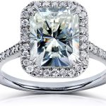 Kobelli Radiant-cut Moissanite Engagement Ring 3 CTW 14k White Gold