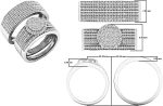 0.80 Carat (ctw) 10K Gold Round White Diamond Men & Women's Engagement Ring Trio Set 3/4 CT - Image 5