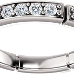 Madina Jewelry 1.70 ct Ladies Round Cut Diamond Eternity Wedding Band Ring in 14 kt White Gold