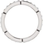 Madina Jewelry 1.70 ct Ladies Round Cut Diamond Eternity Wedding Band Ring in 14 kt White Gold - Image 4