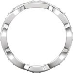 Madina Jewelry 0.80 ct Ladies Round Cut Diamond Eternity Band Ring in 18 kt White Gold - Image 6