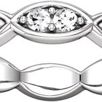 Madina Jewelry 0.75 ct Ladies Round Cut Diamond Eternity Band Ring in 18 kt White Gold