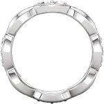 Madina Jewelry 0.75 ct Ladies Round Cut Diamond Eternity Band Ring in 18 kt White Gold - Image 4