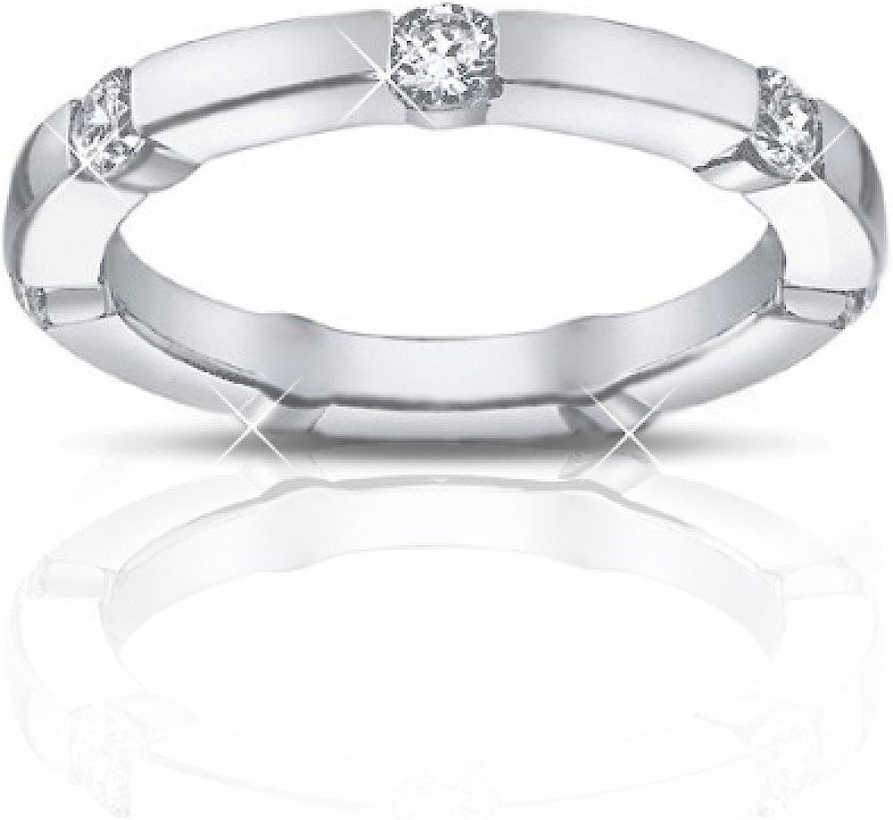 251228020106113_1 Madina Jewelry 0.65 ct Ladies Round Cut Diamond Eternity Band Ring in Channel Setting in Platinum - Image 1
