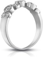 Madina Jewelry 1.00 ct Ladies Round Cut Diamond Wedding Band Ring in Bezel Setting in Platinum - Image 4