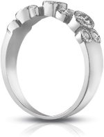 Madina Jewelry 1.00 ct Ladies Round Cut Diamond Wedding Band Ring in Bezel Setting in Platinum - Image 5