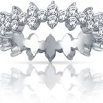 Madina Jewelry 2.00 ct Ladies Round Cut Diamond Eternity Wedding Band Ring in 18 kt White Gold