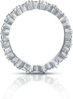 Madina Jewelry 2.00 ct Ladies Round Cut Diamond Eternity Wedding Band Ring in 18 kt White Gold - Image 4