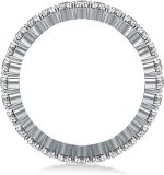 Madina Jewelry 2.00 ct Ladies Round Cut Diamond Eternity Wedding Band in 14 kt White Gold - Image 4