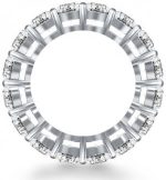 Madina Jewelry 5.00 ct Ladies Round Cut Diamond Eternity Wedding Band in 14 kt White Gold - Image 4