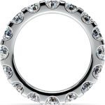 Madina Jewelry 4.00 ct Ladies Round Cut Diamond Eternity Wedding Band Ring in 18 kt White Gold - Image 6