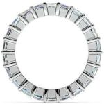 Madina Jewelry 4.00 ct Ladies Princess Cut Diamond Eternity Band in Prong Set in 14 kt White Gold - Image 5