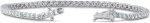 Pompeii3 14k White or Yellow Gold 4ct T.W. Natural Diamond Round-Cut Tennis Bracelet Women's 7" - Image 4