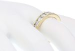 VIR JEWELS 1 carat (ctw) Diamond Wedding Anniversary Band for Women, Half Eternity Round Diamond Engagement Ring 14K Yellow Gold Channel Set, SI2-I1 Clarity Certified, Size 4.5-10 - Image 5