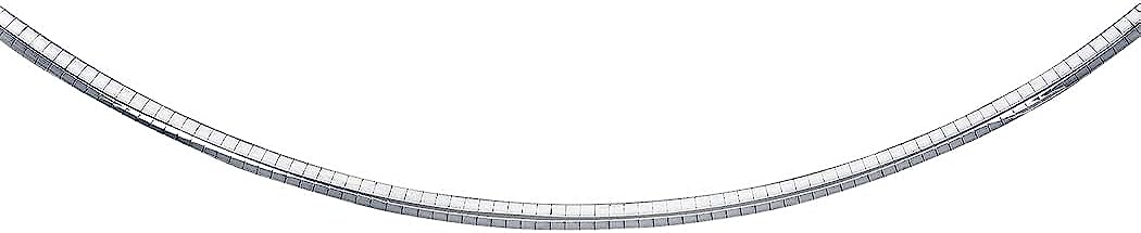251228020107998_1 14k Gold Sparkle Cut Classic Omega Necklace With Box Catch Jewelry Gifts for Women in White Gold Yellow Gold Choice of Lengths 16 18 20 and Variety of mm Options - Image 1