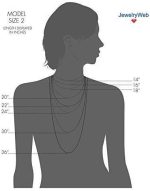 14k Gold Sparkle Cut Classic Omega Necklace With Box Catch Jewelry Gifts for Women in White Gold Yellow Gold Choice of Lengths 16 18 20 and Variety of mm Options - Image 3