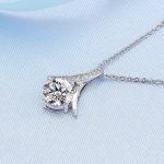JUNZAI Beauty Fish Tail Necklace,Jewelry Necklaces for Women Necklace Mother's Day Birthday Gifts for Women Wife Mom - Image 3
